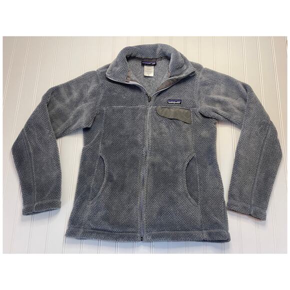 Patagonia Re-Tool Full Zip Fleece Jacket Gray Pockets - Size Women's XS - Picture 1 of 6